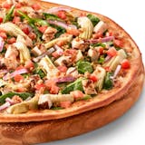 Spinach Garlic Chicken Pizza