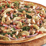 Gluten Free Spinach Garlic Chicken Pizza